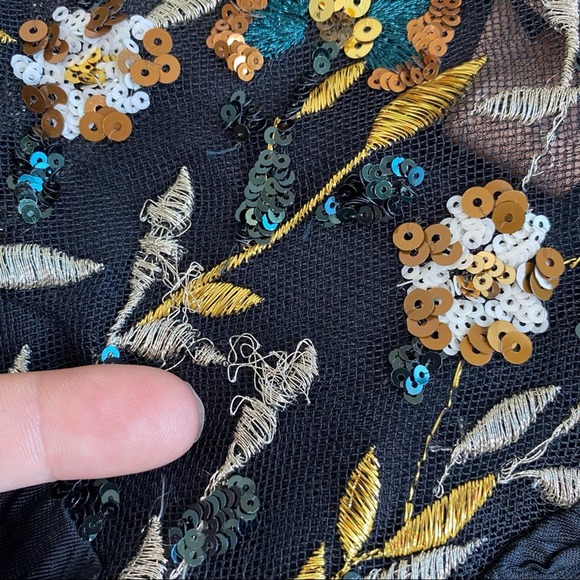 No. 21 Black Embellished Panel Shift Dress - Picture 10 of 13